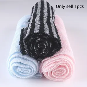 Japanese Exfoliating Bath Towel, Shower Brush, Exfoliating Back Washcloth, Unisex Back Scrub Sponge, Body Scrubber, Bathroom Accessories, Gentle Skin Care, Durable and Soft