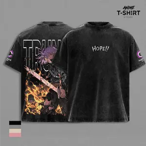 Trunks - DBZ Graphic Tee Vintage Washed Shirt Unisex Streetwear Anime Shirt Future Trunks Saiyan Tee DBZ Z Shirt Gift for Anime Lovers DBZ Fans
