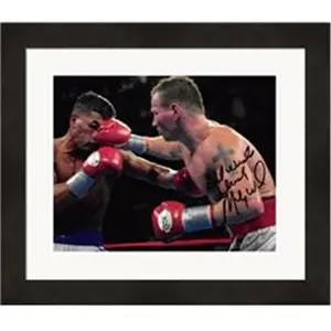 Autograph Warehouse  8 x 10 in. Micky Ward Autographed Photo - Boxing, Irish - No.SC2 Matted & Framed