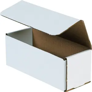 Global Industrial B40189 Corrugated Mailers, White - 8 x 3 x 3 in. - Pack of 50