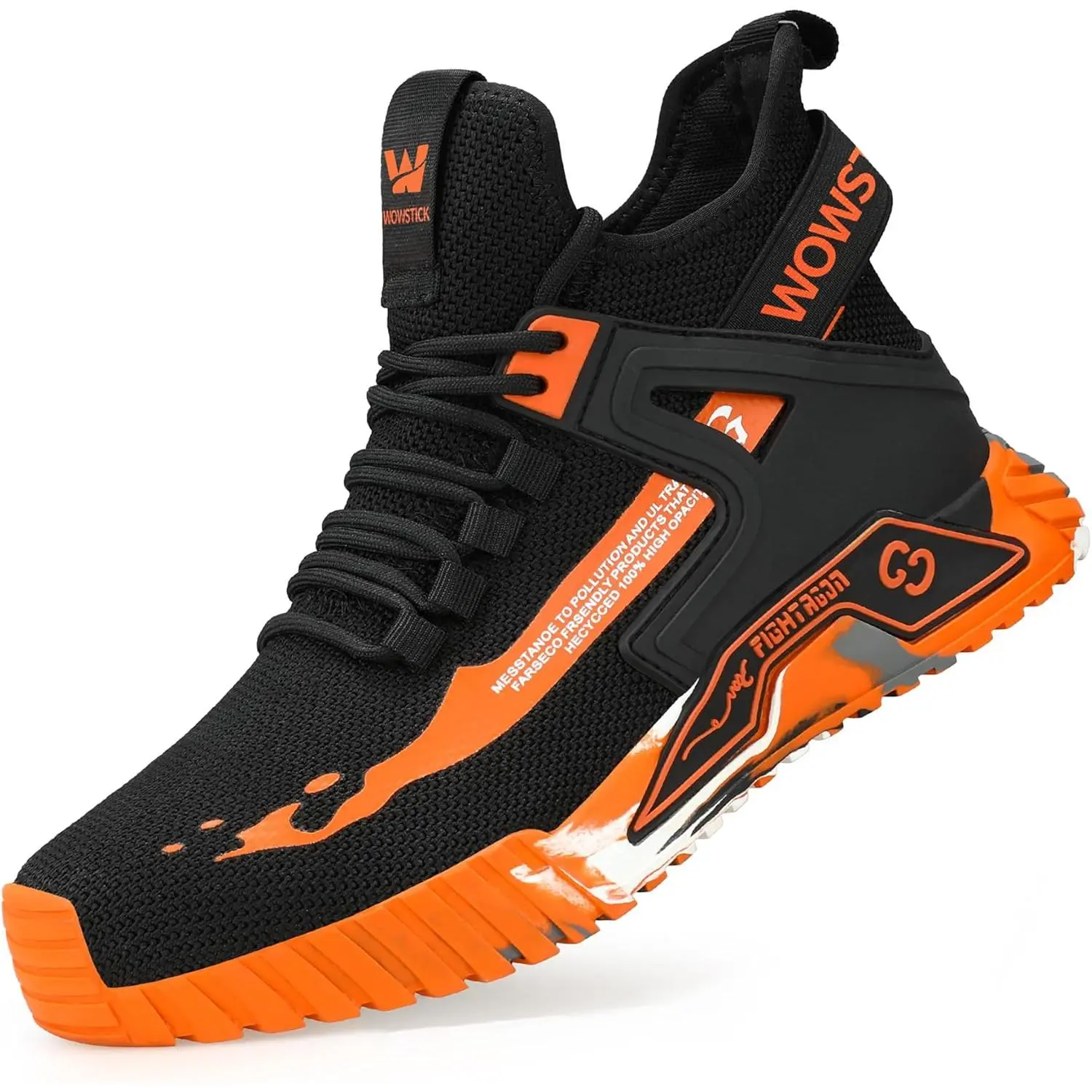 Lightweight Work Safety Steel Toe Sneakers, Durable Breathable Light Construction Tennis Shoes