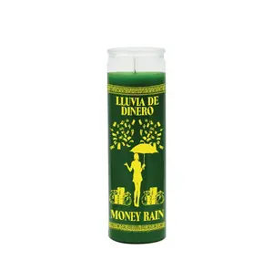 Money Rain 7 Day Candle Green (Veladora Lluvia De Dinero 7 Dias) to let money rain down on you