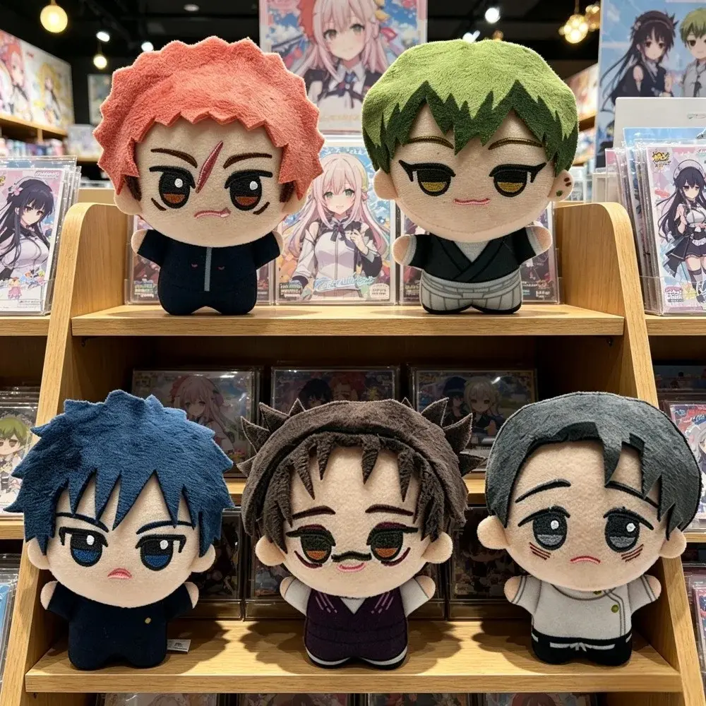 Jujutsu Kaisen 13cm Plush Keychain, Anime Character Stuffed Doll Accessories for Fushiguro Megumi, Itadori Yuji, Okkotsu Yuta, Zenin Naoya, Choso