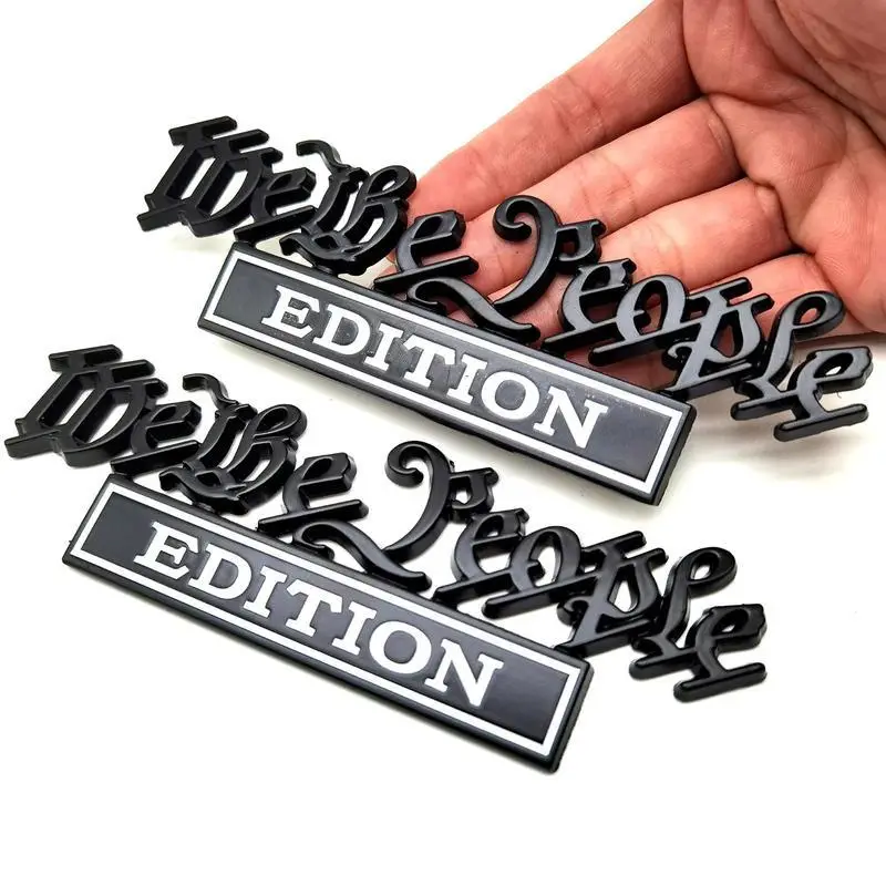 3D Badge Car Sticker, 2 Counts Personalized Car Decorative Label, Creative Universal Car Exterior Decal, Suitable for Cars, Motorcycles, Trucks, RVs,