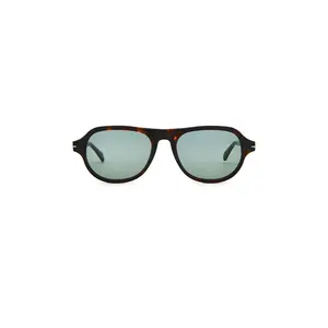 SAD Eyewear Ash Tinted Sunglasses in Tortoise & Olive Lens