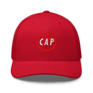 All Red No Cap Trucker Cap
