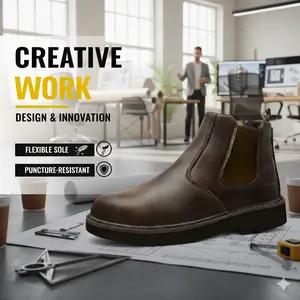 Unstoppable Steel Toe Work Shoes: Maximum Protection, Smash Proof, Puncture Proof, Built for Demanding Jobs