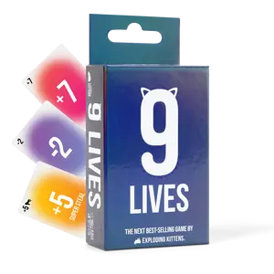 9 Lives - The Fast-Paced Card Game That's Easy To Learn And Impossible To Stop Playing - 2-6 Players Aged 7+ - Great for Parties and Family Game Night