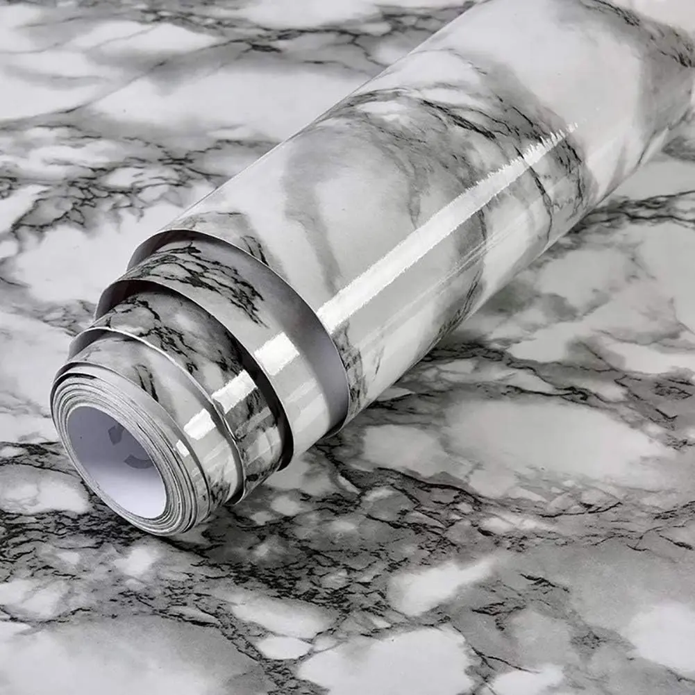 Marble Pattern Wallpaper, Peel And Stick Wallpaper For Bathroom, Self Adhesive Peel And Stick Waterproof Wall Sticker, Bathroom Kitchen Cabinet Desktop Wall Paper, Home Decor, Marble Backsplash Wallpaper, Peel And Stick Wallpaper Designs