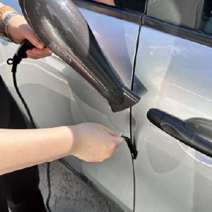 2PCS Car Door Edge Guards – Black Trim Protectors Prevent Scratches & Dents, Easy Install for Cars, SUVs & Trucks