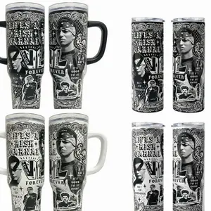 Bloodin Bloodout 20oz & 40oz Tumbler With Handle, Mexico Movie Tumbler