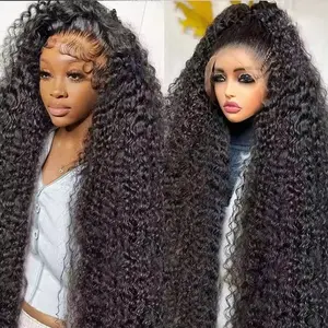 30 32 Inch Curly Lace Front Human Hair Wigs Pre Plucked Transparent 13x6 Water Wave Lace Frontal Wig Wet And Wavy Human Hair Wigs For Black Women#TikTokShopBlackFriday