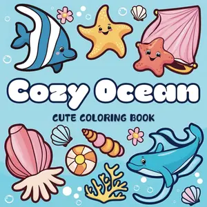 Cozy Ocean: Coloring Book for Adults and Kids, Bold and Easy Designs forRelaxation with Serene Sea Life and Coastal Charm (Bold & Easy Coloring)