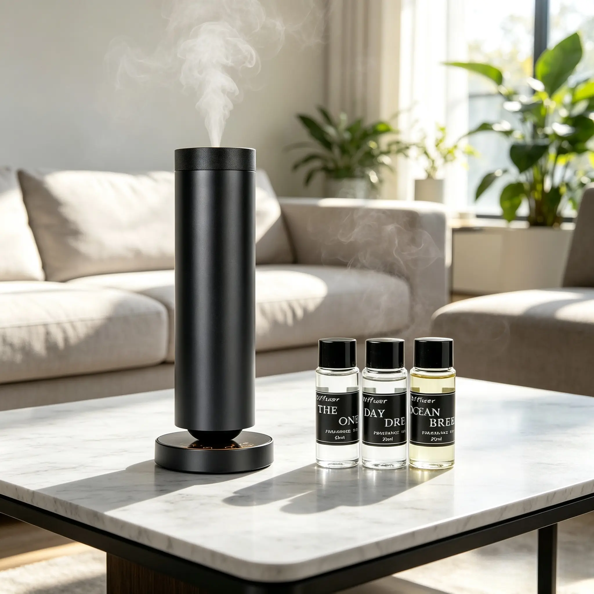 Aroma Diffuser Tall Air 2 - Device Only: Cold-Air Diffusion Technology with Remote & Touch Controls, Rechargeable Battery, Covers 1000 Sqft with LED Ambient Light best friend birthday gift