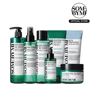 Total Face & Body Miracle Set - Full 7-Piece System for Acne & Trouble Care - Deep Soothing & Exfoliating - Clear Skin Routine - Korean Skincare