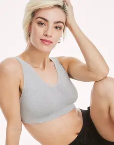 Hanes Cozy Seamless Women's Wireless Bra Comfortable Fit Everyday Support Breathable Mhg196