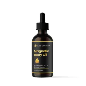 Magnetic Body Oil - Attraction Oil with Myrrh & Magnetic Herbs for Love Abundance Success Confidence & Spiritual Presence Vegan Energetically Charged