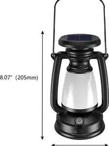 Classic Solar Lantern Hanging Light Outdoor Garden Tree Yard Camping Decor Lamp