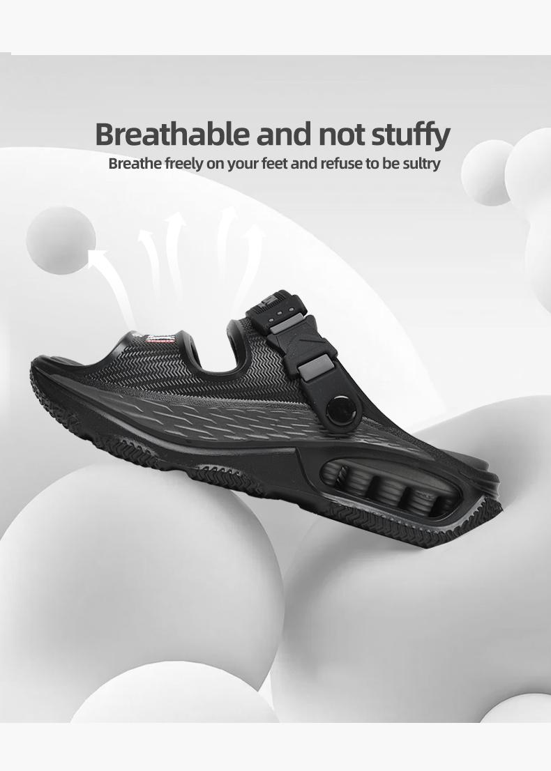 One-Step Slip-On Slippers Can Be Used As Sandals Indoor Outdoor Air Cushion Shock Absorption Comfortable Non-Slip Lightweight Quick-Drying for Men & Women