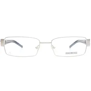 Bikkembergs BK11004 Silver Black Metal Luxury Italy Eyeglasses -Ma