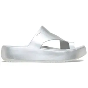 Crocs Women's Getaway Metallic Toe Loop Platform Sandals