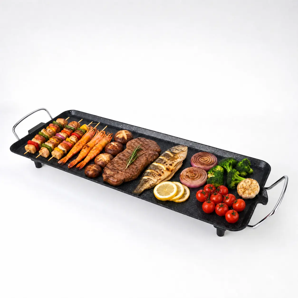 31.5 Inch Electric Griddle, Extra Long Nonstick Indoor Grill, 1500W Family Size Teppanyaki Grill with Adjustable Temperature for Breakfast, Steak & BBQ