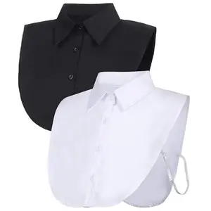 2pcs Fake Collar Detachable Collar for Women Shirts Collar Dickey Collar Half False Blouse Dickey