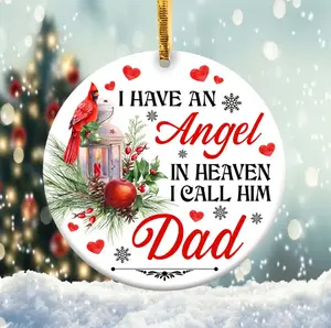 I Have a Angel in Heaven Ornament , Round Christmas Ornament