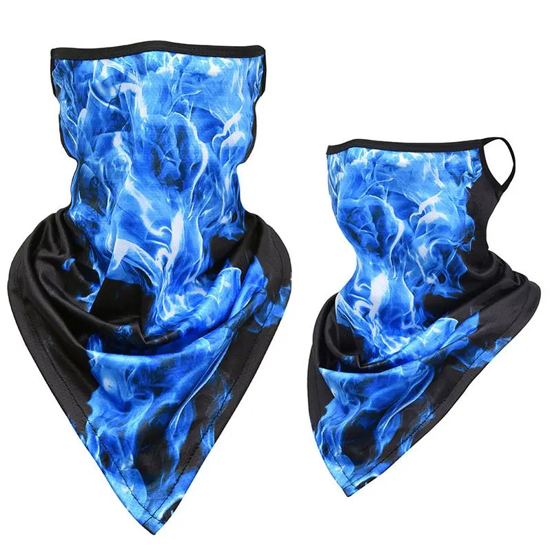 Ice silk ear mask triangular towel neck cover mesh sun protection outdoor cycling fishing windproof scarf men's and women's face towels summer Warm Compression Knee Ice silk ear mask triangular towel neck cover mesh sun protection outdoor cycling fishing windproof scarf men's and women's face towels summer Warm Compression Knee
