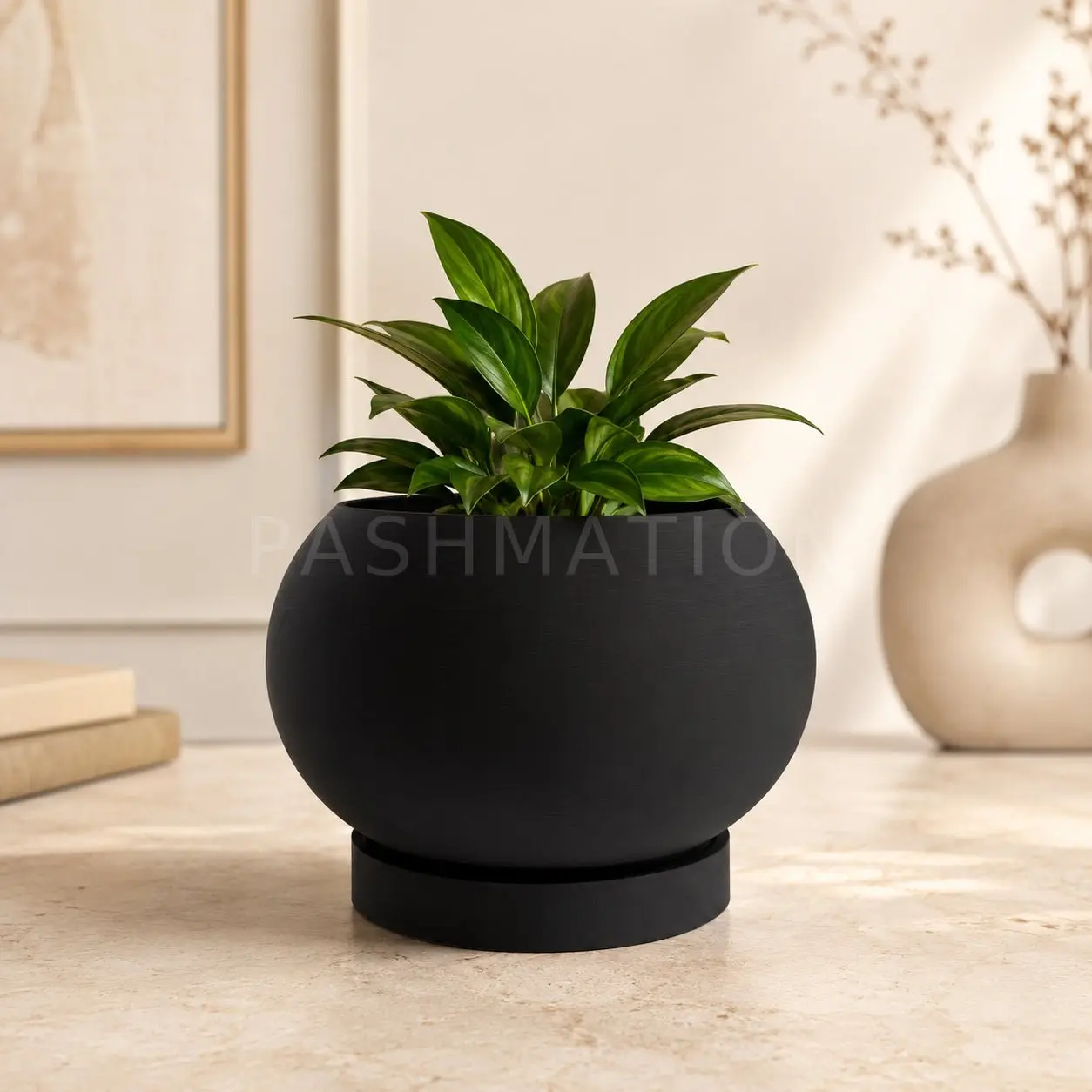 Modern Spherical Planter, Colorful Home Decor, Indoor Outdoor Plant Pot