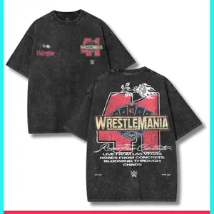 WRESTLEMANIA 41 WWE T-SHIRT, WrestleMania 41 T-shirt, WWE WrestleMania tee, WWE graphic tee, WrestleMania 41 merch, Vegas WrestleMania, roses from concrete graphic tee, unisex WWE shirt, WrestleMania Las Vegas tee Top, Menswear Tshirt