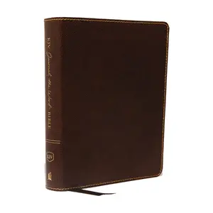 KJV, Journal the Word Bible, Bonded Leather, Brown, Red Letter, Comfort Print: Reflect, Journal, or Create Art Next to Your Favorite Verses by Thomas Nelson [Leatherbound Book]