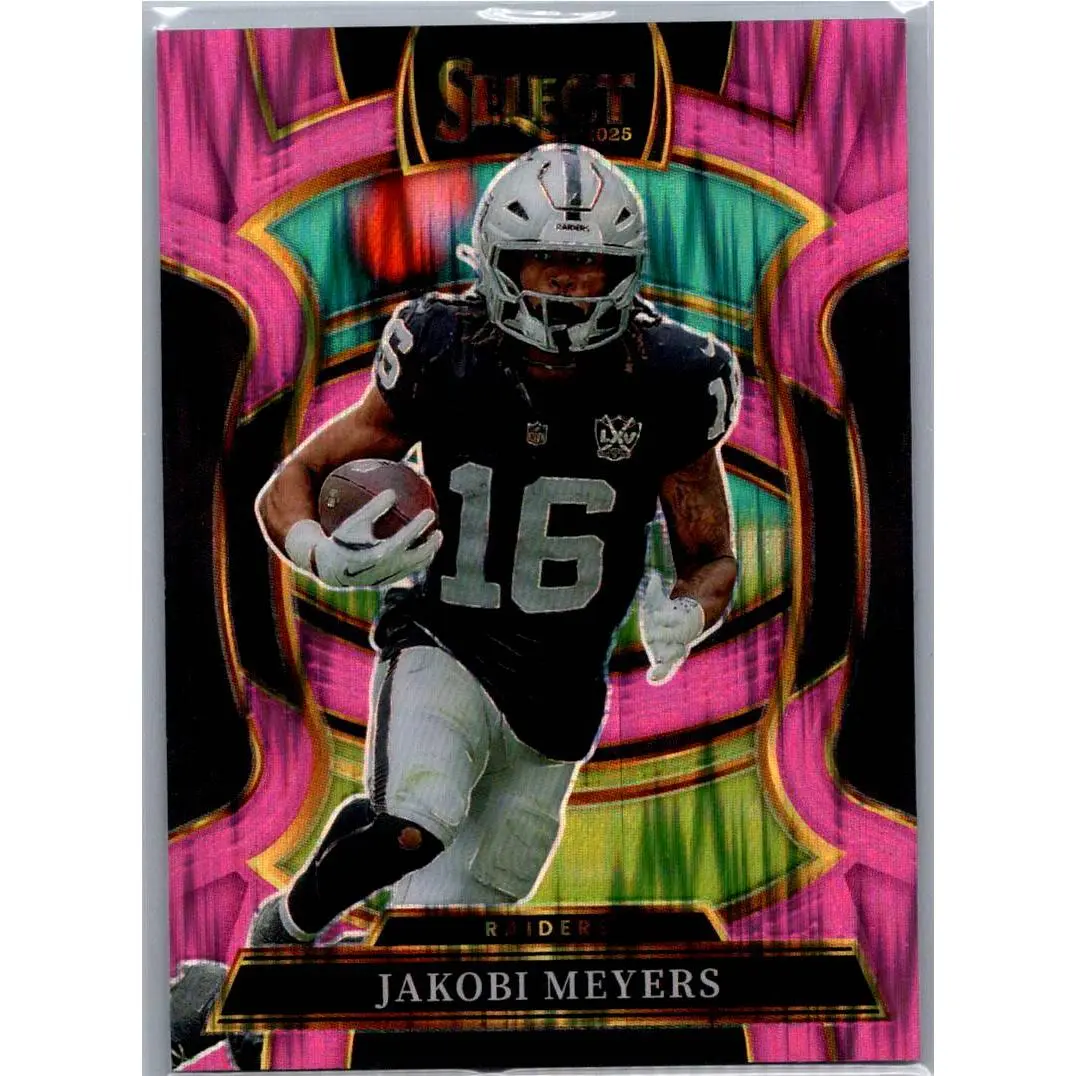 2025 Panini Select #5 Jakobi Meyers Pink Prizm Shock
