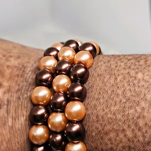 Essence of Chocolate Bracelet - Simple Design with Chocolate-Colored Beads for Stylish Wear