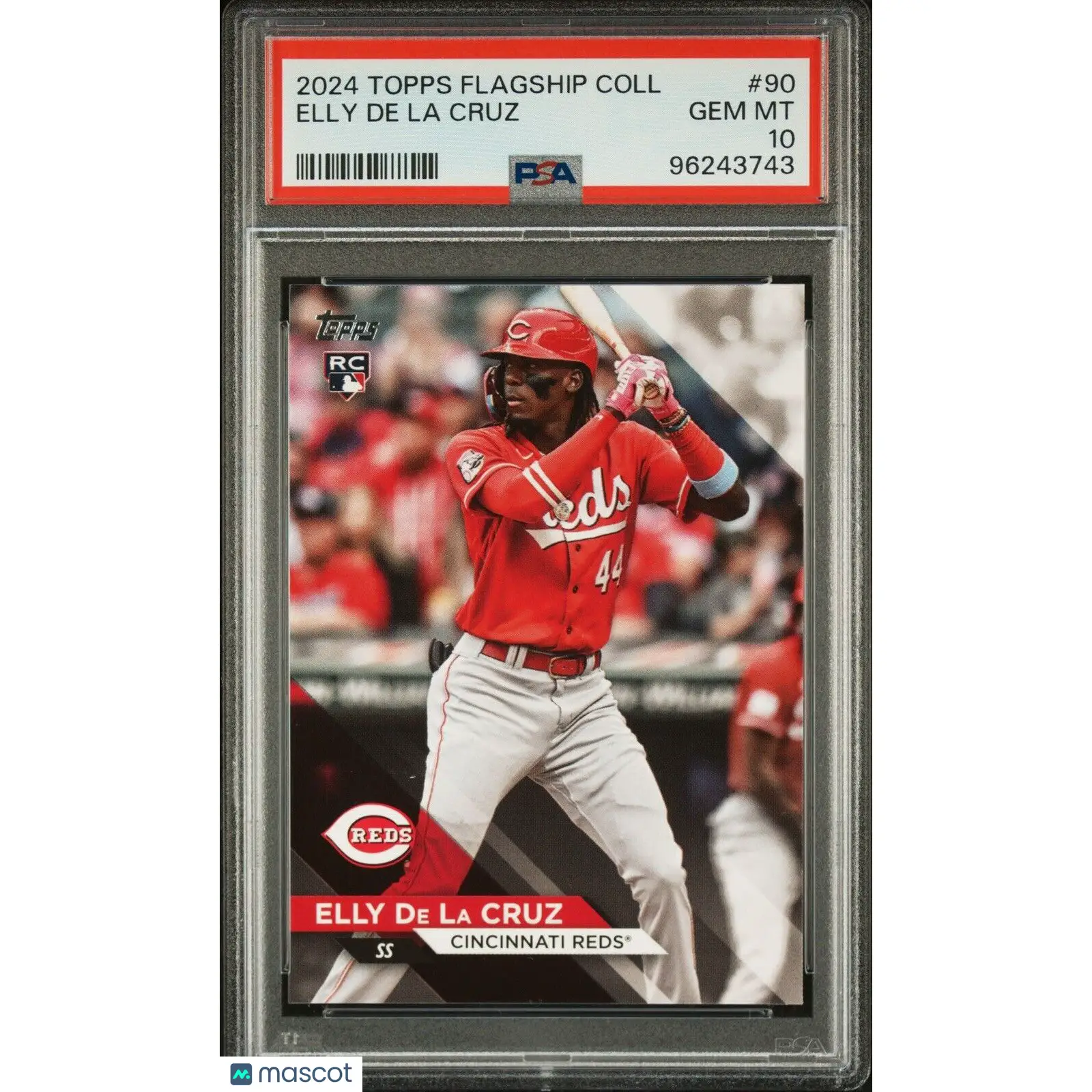 Elly De La Cruz PSA 2024 Topps Flagship Collection Rookie Card #90 Reds 10