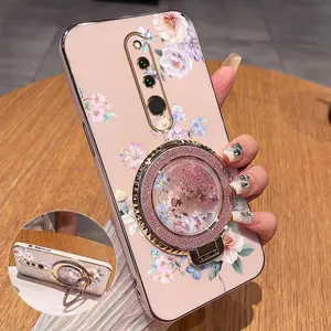 1 Piece Colorful flowers With bracket Pattern Stylish Suitable For Xiaomi Redmi 8 Case With Comfortable feel Finish Featuring popular For Fashion Phone Cases