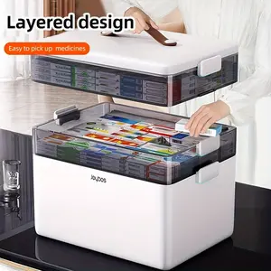 Large Family Medicine Organizer for Home and Dormitory