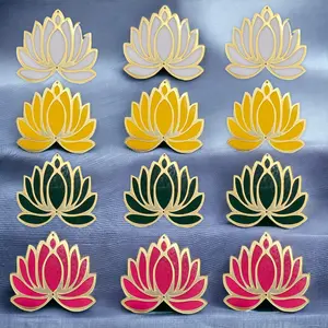 Elegant Lotus Flower DIY Rangoli Set | Acrylic Cutouts for Diwali, Pooja, Wedding Decor | Radiate Good Luck & Beauty 🪔