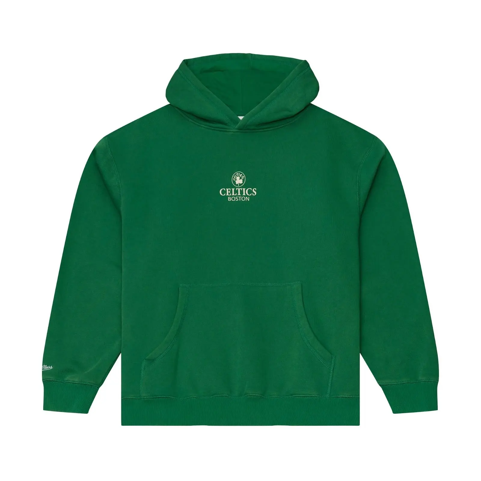 Boston Celtics CORE ESSENTIALS FLEECE HOODIE_NBA CORE ESSENTIALS FLEECE HOODIE_Male NBA Throwback Crewneck Vintage Fan Gear Mitchell & Ness