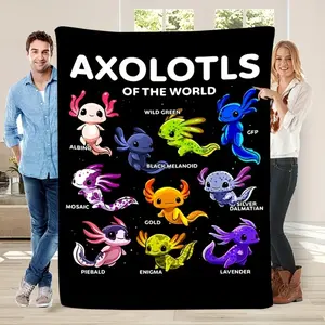 Dinosaur Educational Throw Blanket – Soft Flannel Blanket for Kids Room, Science Learning Gift