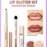 【FREE SHIPPING】SHEGLAM Lip Dazzler Glitter Kit Lip Gloss Set 4 Pcs Long Lasting