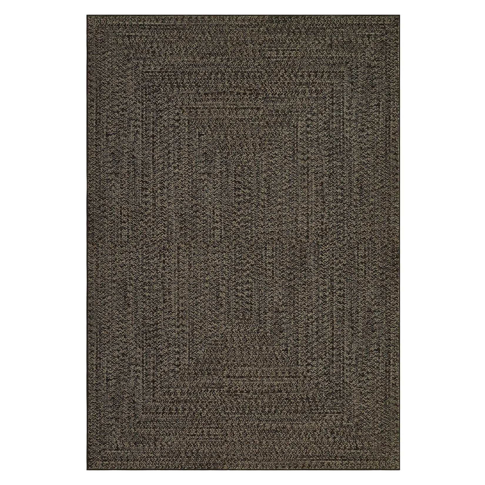 Taupe Rectangular Low Pile Runner Rug, 2x6 ft Stain Resistant High Traffic Polyester Fiber, Modern Solid Design, Machine Washable for Laundry & Entryway Use, Low Pile Rug, Stain Resistant Rug