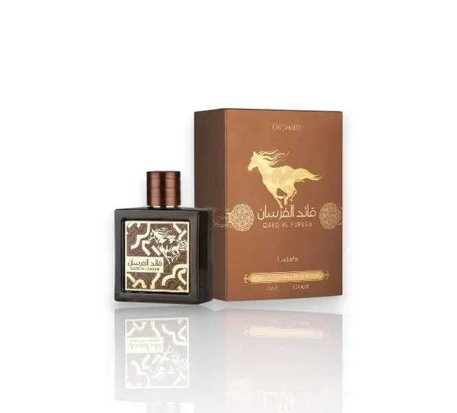 Lattafa Qaed Al Fursan Untamed Unisex Eau de Parfum, 3.04 fl oz-90 ML, Intense Long Lasting Scent Profile with Amber, Aromatic, Fresh Spicy, Clary Sage & Geranium Notes