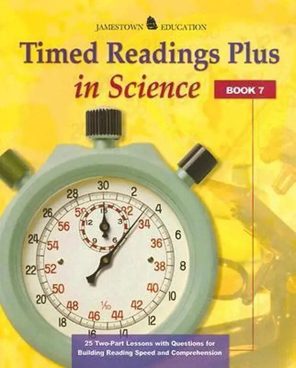 Used Science Educational Book - Timed Readings Plus Book 7, McGraw-Hill-Jamestown Education, Paperback, English, Reading Comprehension Resource