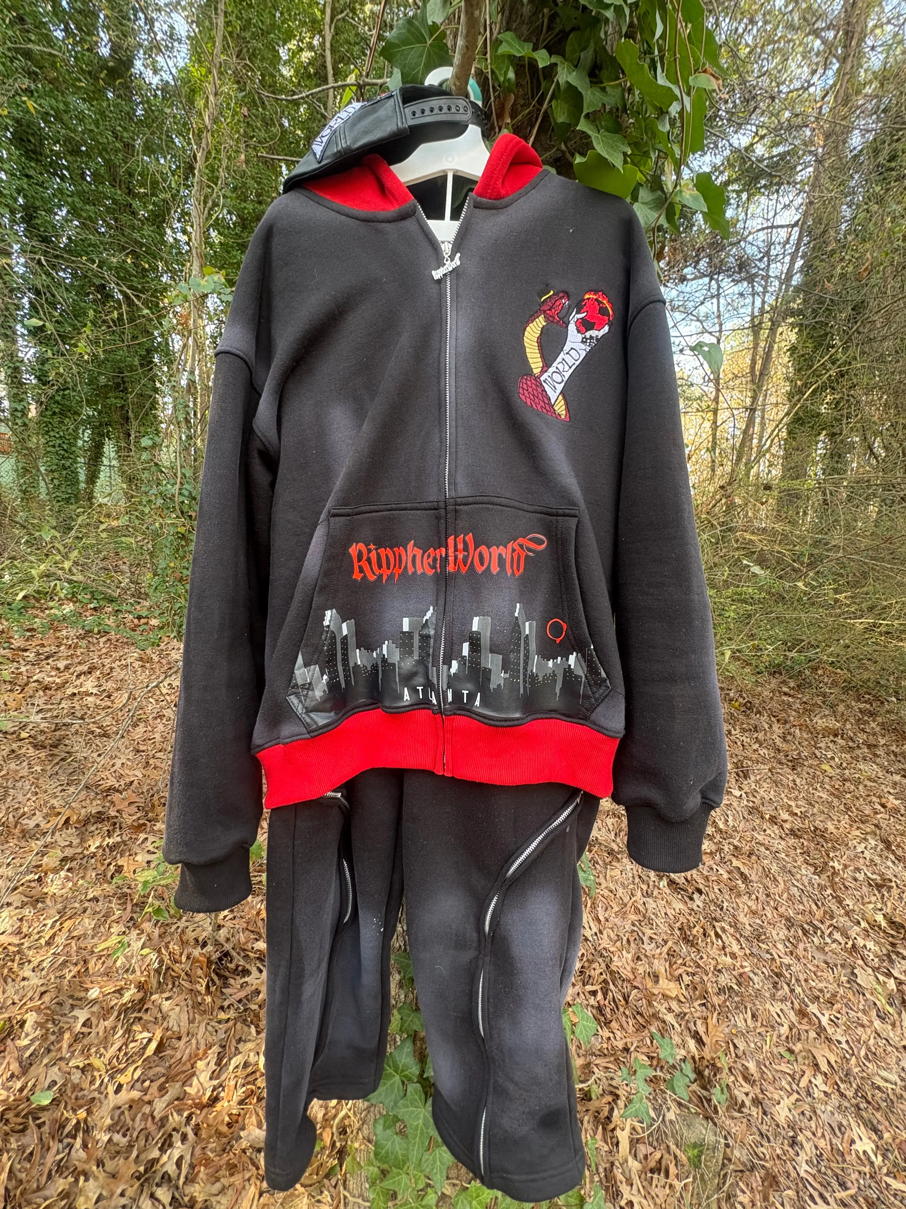 Midnight Black Rippherworld Sweatsuit