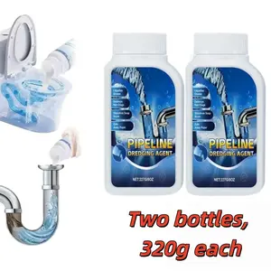 Strong Drain Cleaner for Kitchen, Fast Acting Drain Clog Remover, Powerful Grease Dissolver for Bathroom, Pipe Cleaning Solution for Homeowner