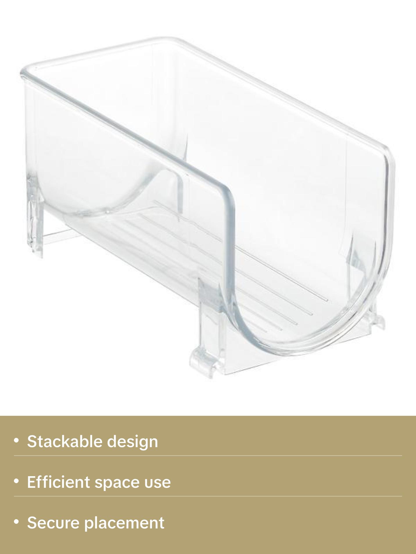 iDESIGN Fridge Bins Wine Holder Clear