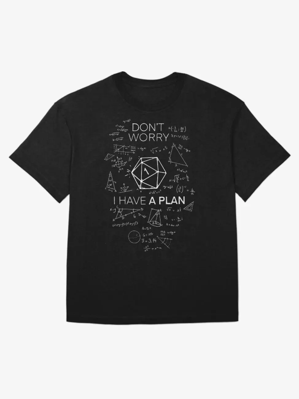 Women's Oversized Short-Sleeve Soft Casual T-Shirt - "I Have a Plan!" Critical Fail DnD D20 Science Top IB4, Shortsleeve, Tshirt