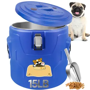 Keep Pet Food Fresh – Airtight Dog & Cat Food Storage Container with Scoop, 15lb & 20lb Options