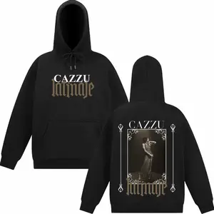 Singer Cazzu Latinaje Music Album Graphic Hoodie Men Women Fashion Clothing Pullover Long Sleeves Casual Vintage Sweatshirt Tops HAN